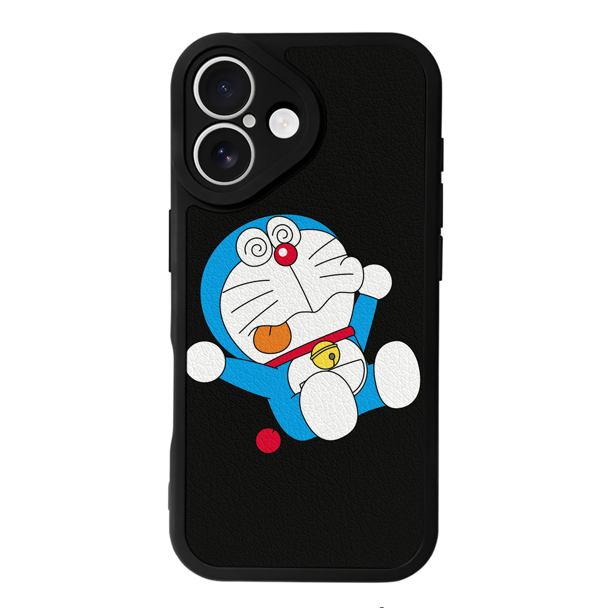 （画像用） ドラえもん Doraemon 【iPhone 16シリーズ対応】シリコンスマホケース（レザー調） 材質：シリコン